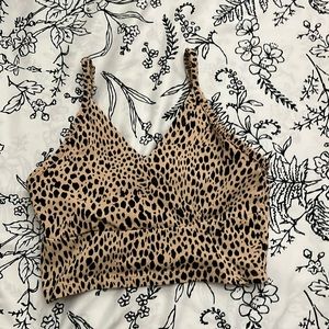 brandy melville animal print tank top